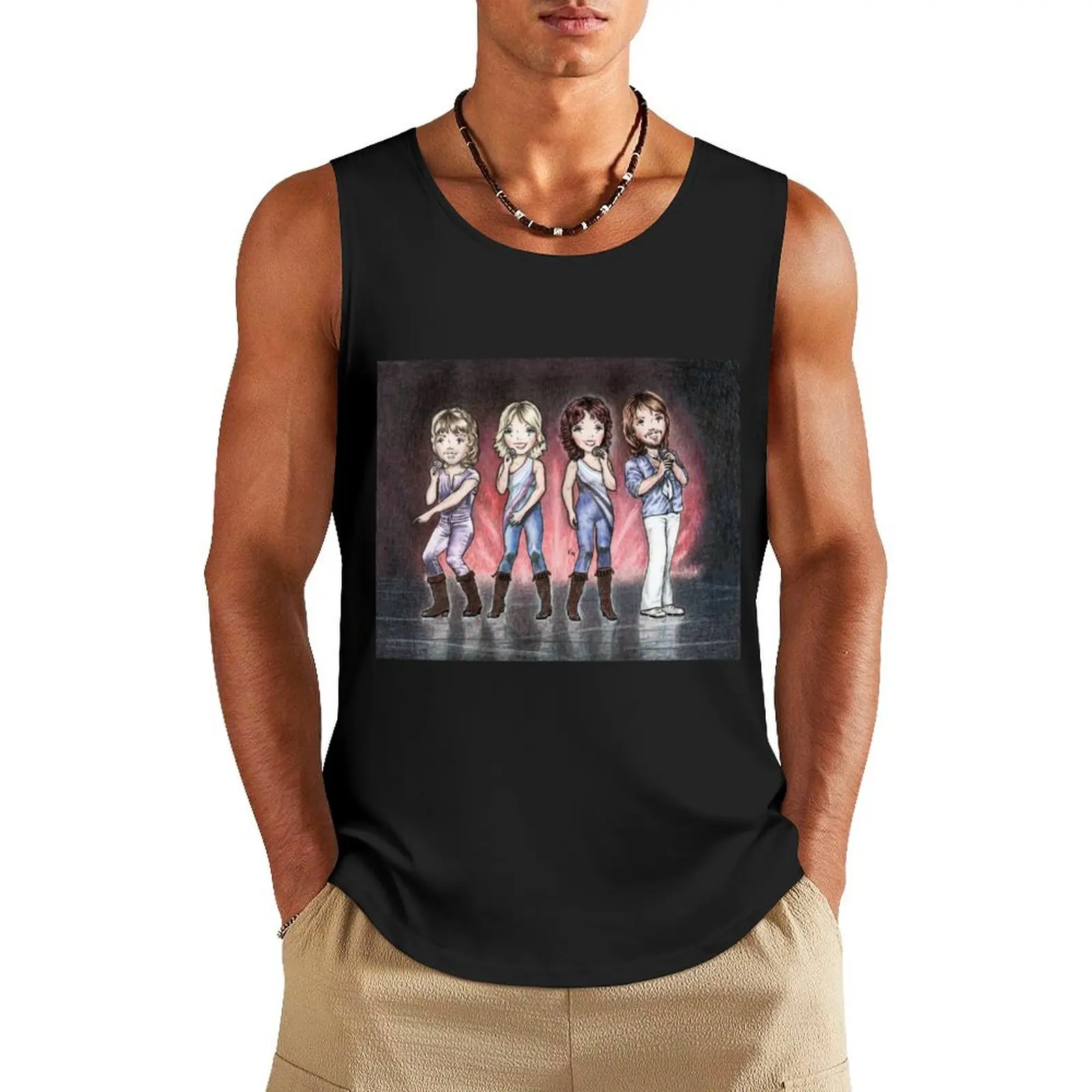 

Concert goes on Tank Top Men's singlets cool things Men's t-shirts Short sleeve