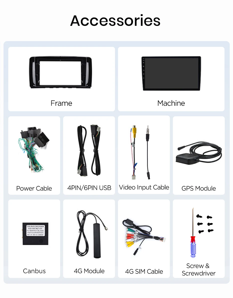 Junsun Wireless CarPlay Android Auto Autoradio für Mercedes-Benz R-Klasse W251 2005-2017 Intelligente Systeme DSP SWC RDS GPS FM – Detail 29