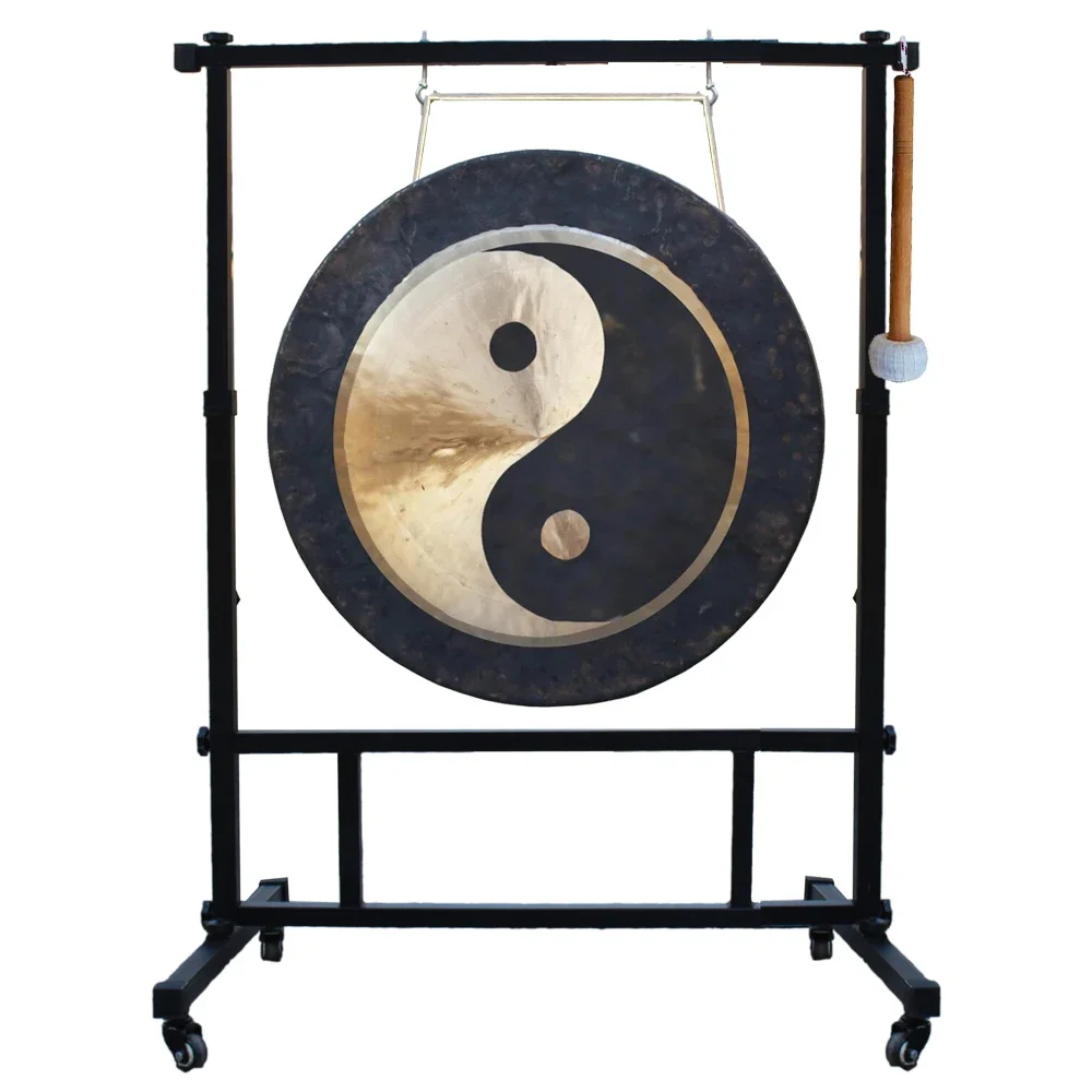 

Wind Gong 30 Inch Ying Yang Gong With Mallet For Meditation And Yogo Percussion Instruments