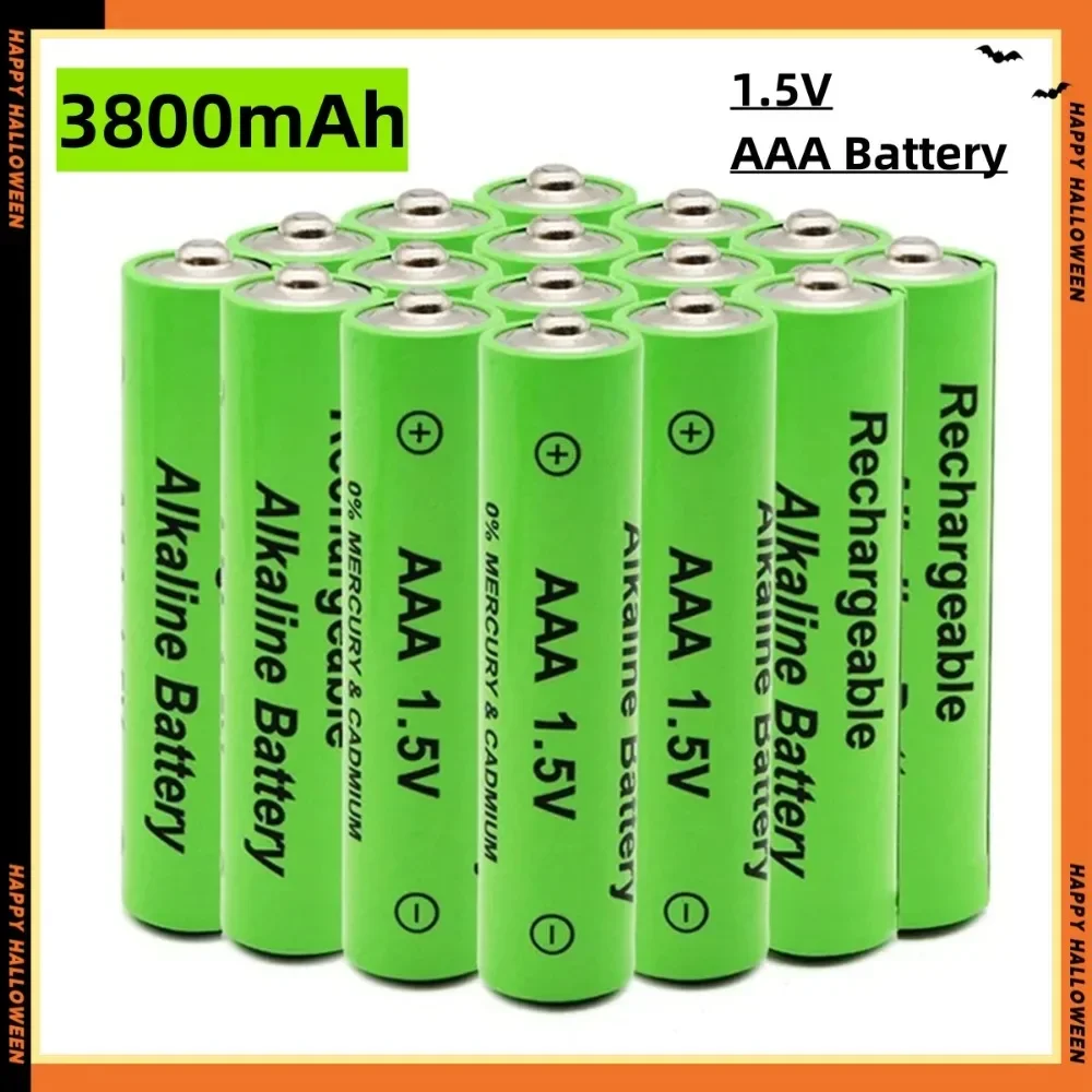 

1.5V AAA Rechargeable Battery 3800mAh AAA Alkaline Battery for Flashlight Mouse Clock Remote Control etc + Charger