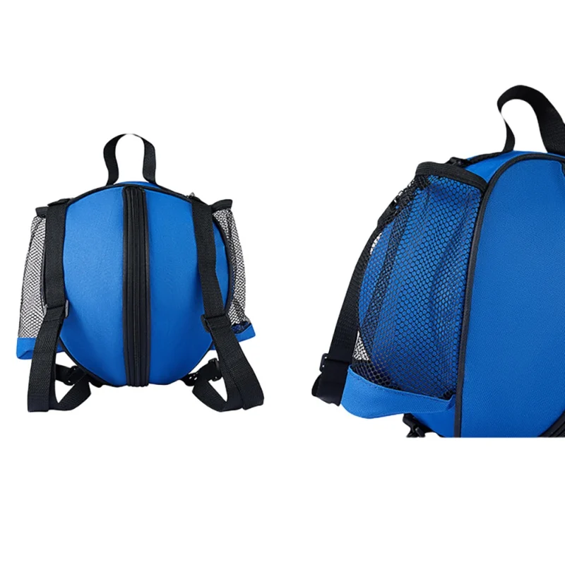 Bolsa de baloncesto, correa de hombro deportiva de softbol de voleibol, 2 bolsillos laterales de malla, correa de hombro circular para soporte de hombro de fútbol