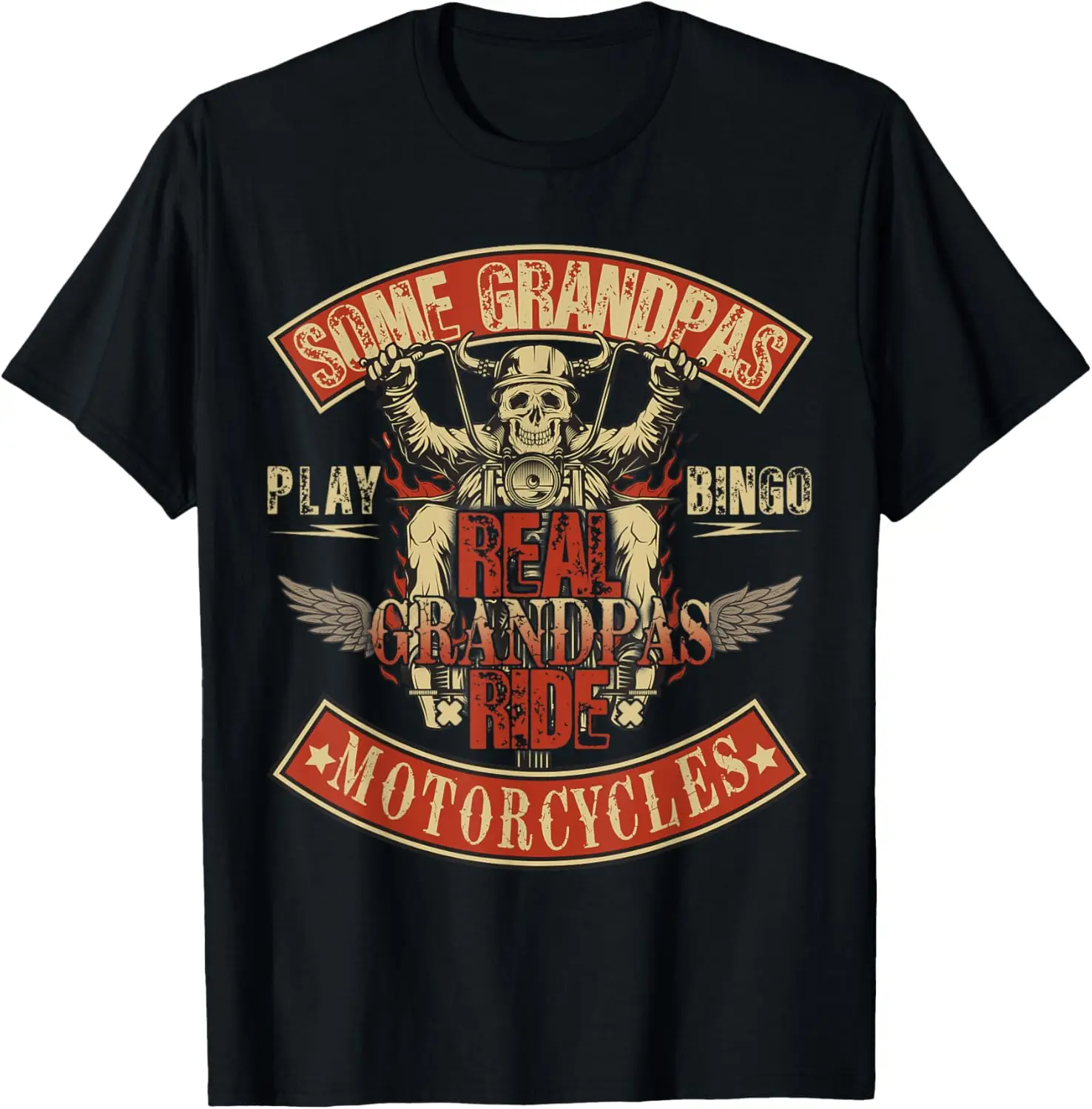 

Футболка Some Grandpas Play Bingo Real Grandpas Ride Motorcycles