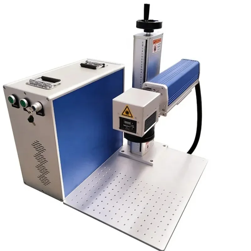 60W Mopa Fiber Marking Machine Jewelry Metal Silver Gold Nameplate Ring Necklace Engraving Machine
