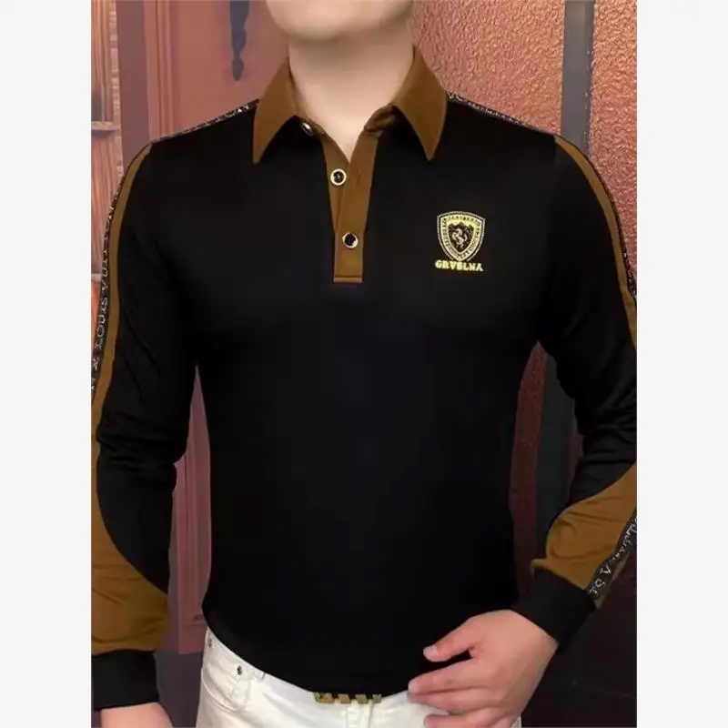 

Модный мужской свитшот с длинными рукавами, роскошный, с бриллиантовыми стразами, приталенный, из высокоэластичного полиэстера