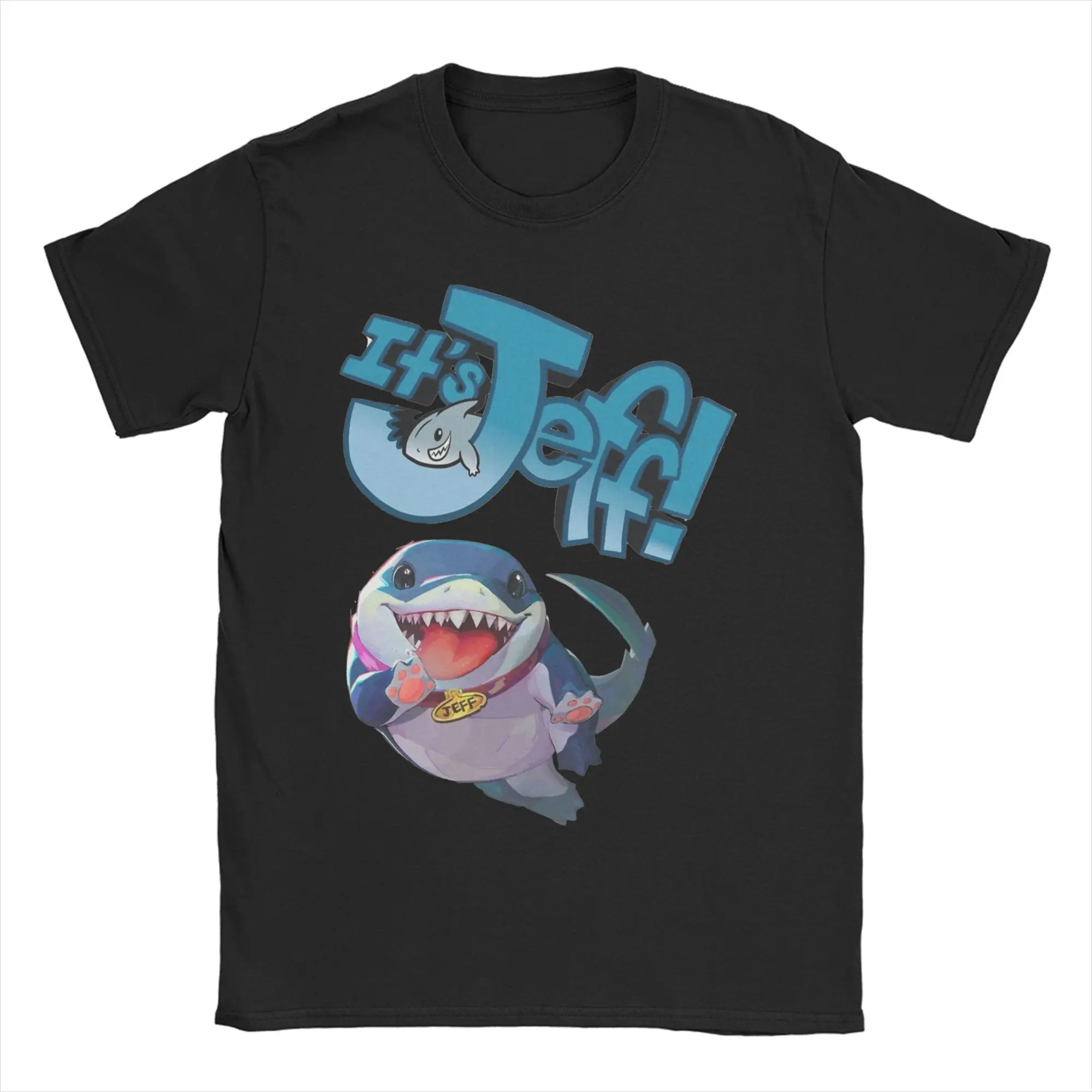

Men Women Marvel-Rivals PVP Jeff the Land Shark Shirt 100% Cotton Graphic Printing Tee Shirts Top Clothing