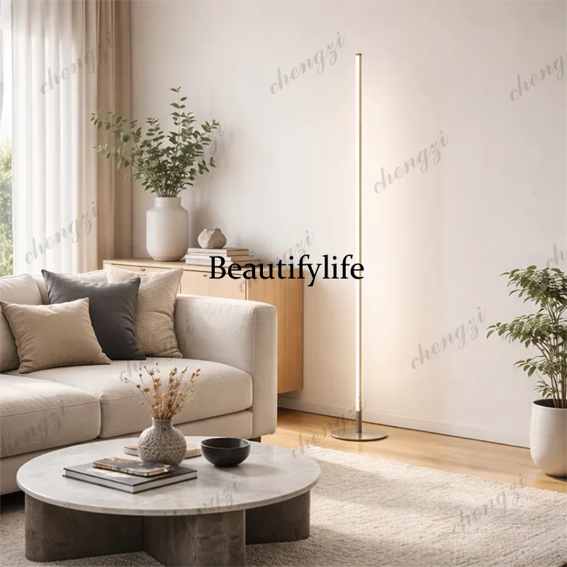 EE Floor lamp ins wind living room simple vertical desk lamp bedroom bedside ambient lamp sofa wall corner