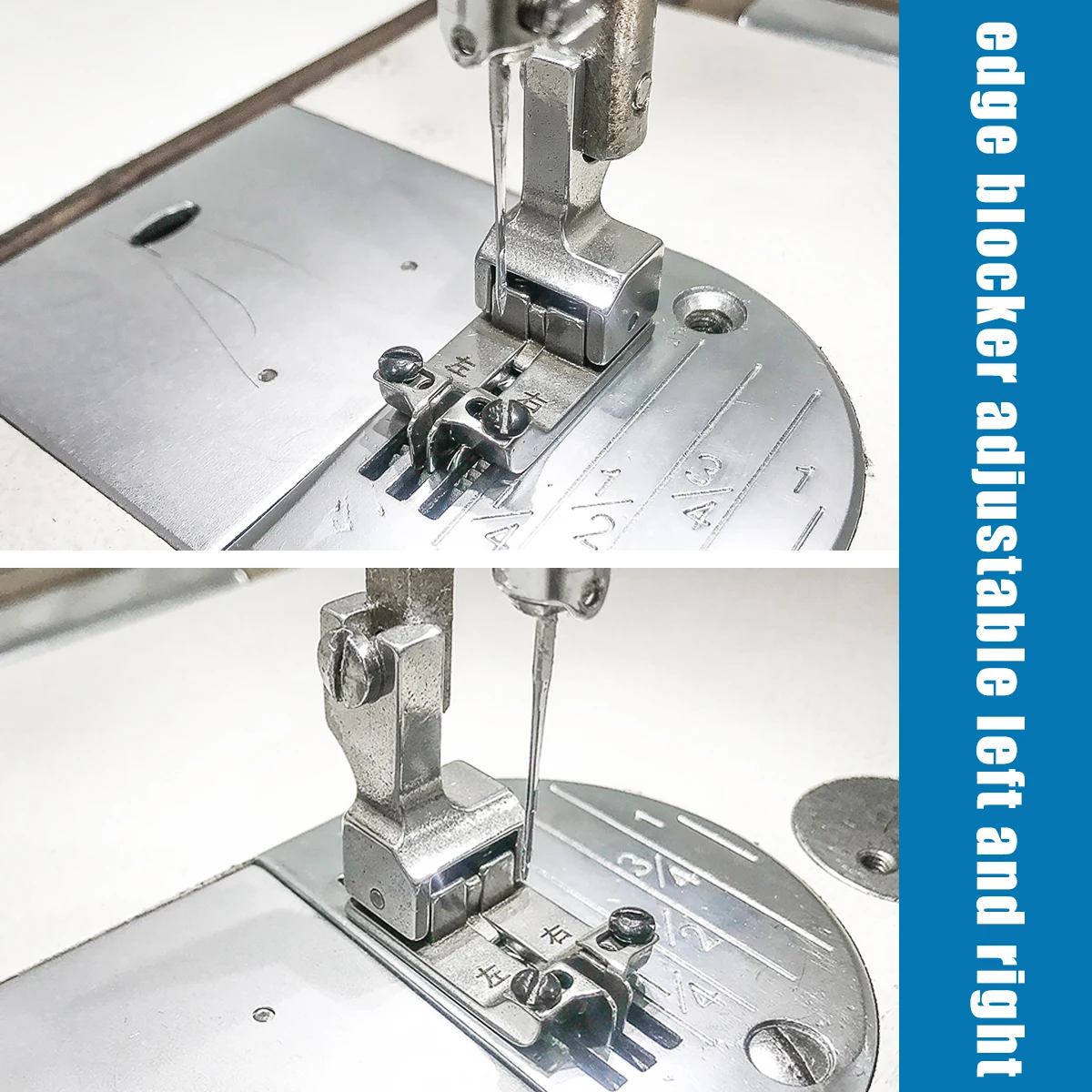 Adjustable Universal Flatbed Sewing Machine Press Foot with Left-Right Height Control New Model for Tailoring And Crafting