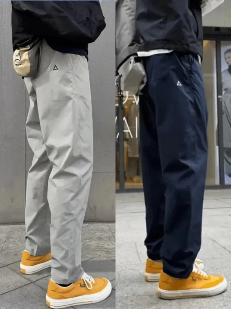 

Мужские осенние прямые брюки с американским функциональным логотипом, спортивные брюки на открытом воздухе, спортивные брюки для походов, повседневные брюки