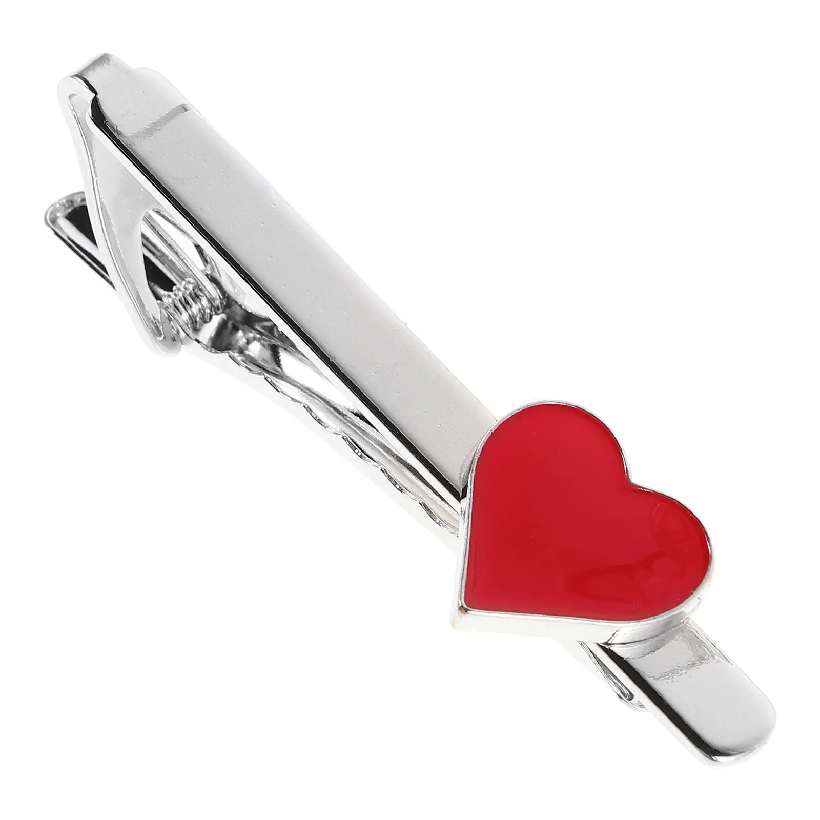 

Мужской зажим для галстука в форме сердца, аксессуар для делового костюма на День святого Валентина, минималистичные офисные украшения, аксессуары для костюма для мужчин