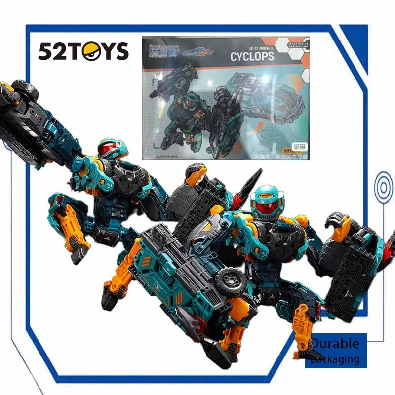 52TOYS Original MODEL KIT BEASTDRIVE SERIES  Anime Action Figure BD-12 Cyclops Assembly Model Toys  Model Gifts For boys