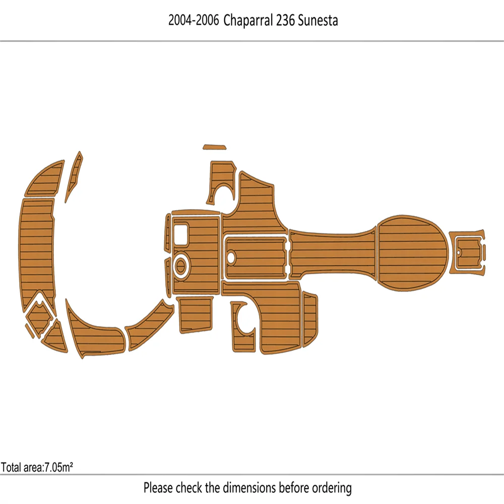 

2004-2006 Chaparral 236 Платформа для плавания Sunesta Cockpit 1/4 дюйма, 6 мм, напольный коврик из пенопласта EVA
