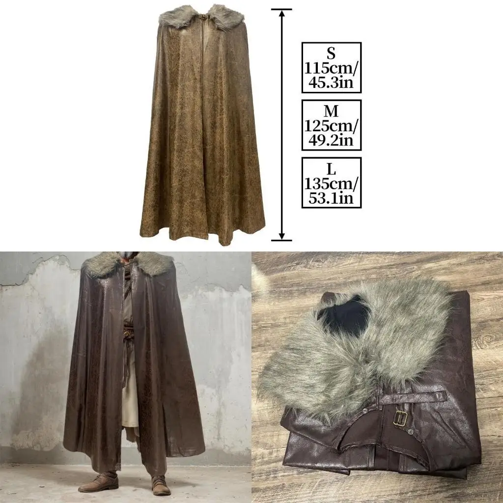 

PU кожаный косплей плащ средневековые тематические накидки для рыцаря и средневековые костюмы