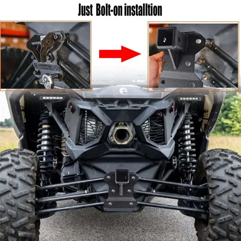 NEW HOT In Stock-2 Inch Rear Receiver Hitch 2017-2023 For Can Am Maverick Turbo/Max Turbo/X DS/X RS Turbo, Standard 2Inch Attach - view 5