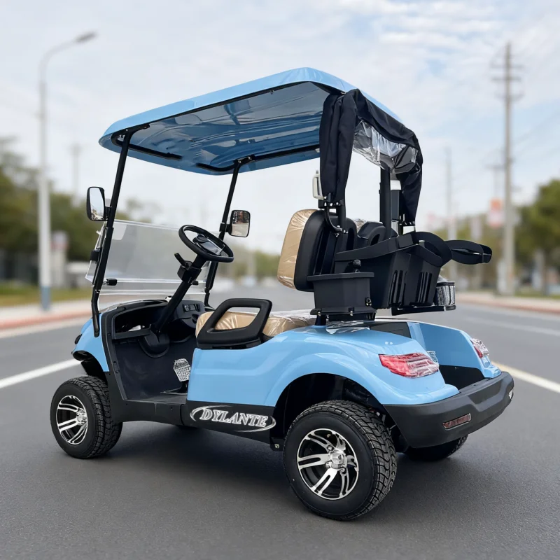 

2025 Новый электрический экскурсионный автомобиль, сертифицированный CE, 48 В/72 В, хит продаж, 6-местные тележки для гольфа в парке развлечений с 2/4 сиденьями