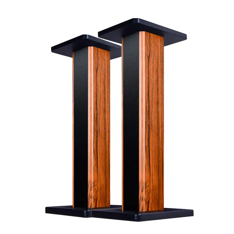 Solid Wood Speaker Stand Floor Standing Bookshelf Speaker for Home Theater Pair Wooden Audio Rack for Living Room Surround Sound view 5