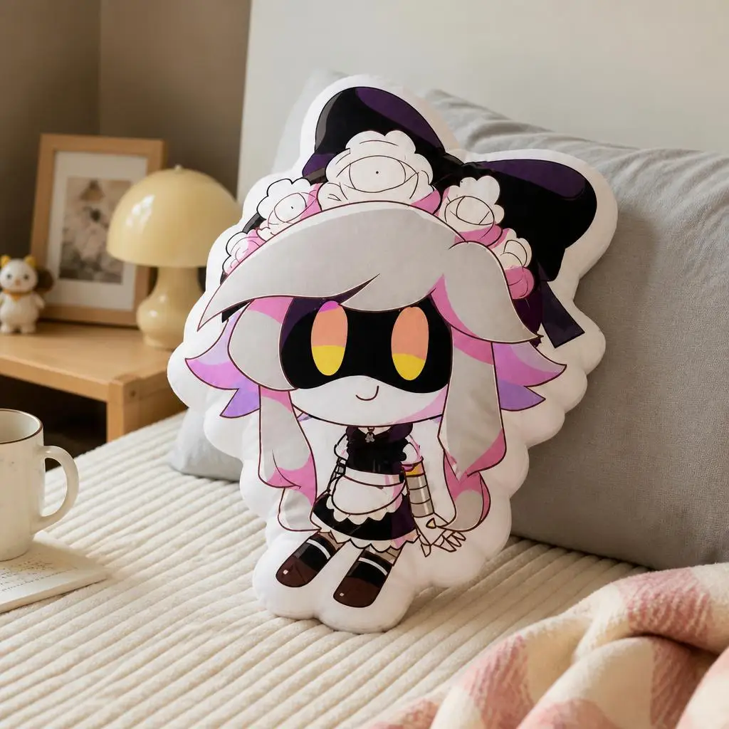 Murder Drones V Witch Halloween Robot Maid Anime Plush Pillow Cushion Irregular Stuffed Throw Pillow Home Decor Gift Sofa Bed