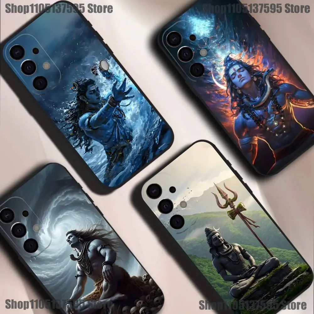 

India Lord Shiva Mahadev Phone Case For Samsung S25,S24,S21,S22,S23,S30,Ultra,S20,Plus,Fe,Lite,5G Black Cover
