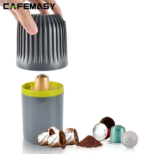 CAFEMASY 플라스틱 커피 캡슐 재활용 상자, 커피 분말 잔류물 재활용 도구, 네스프레소 돌체 구스토 캡슐 재활용 상자  Best5