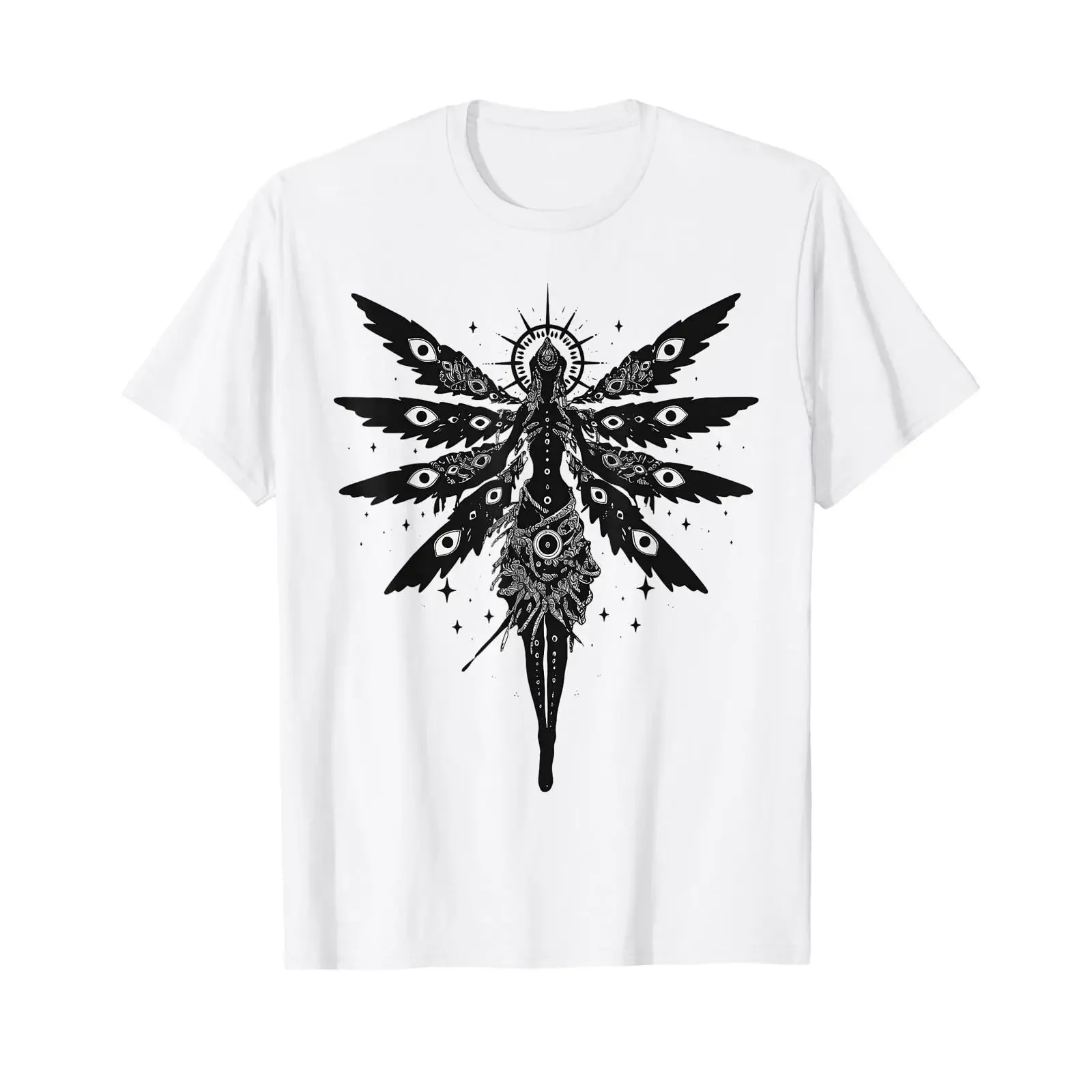 Biblically Accurate Angel Seraphim Gothic Seraph T Shirt vintage Washed Unisex Versatile Soft homme designer clothes Slightly