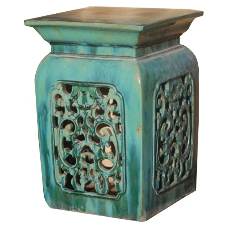 Chinese Outdoor Glazed Porcelain Ceramic Garden Seat Stool