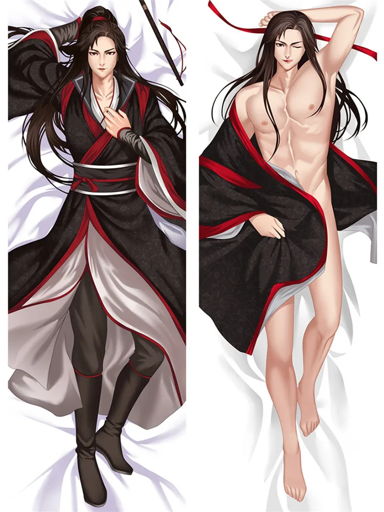 DIY Personalized Anime Male Dakimakura Pillowcase Mo Dao Zu Shi Throw Pillow Cover Home Bedding Hugging Body Pillow Case