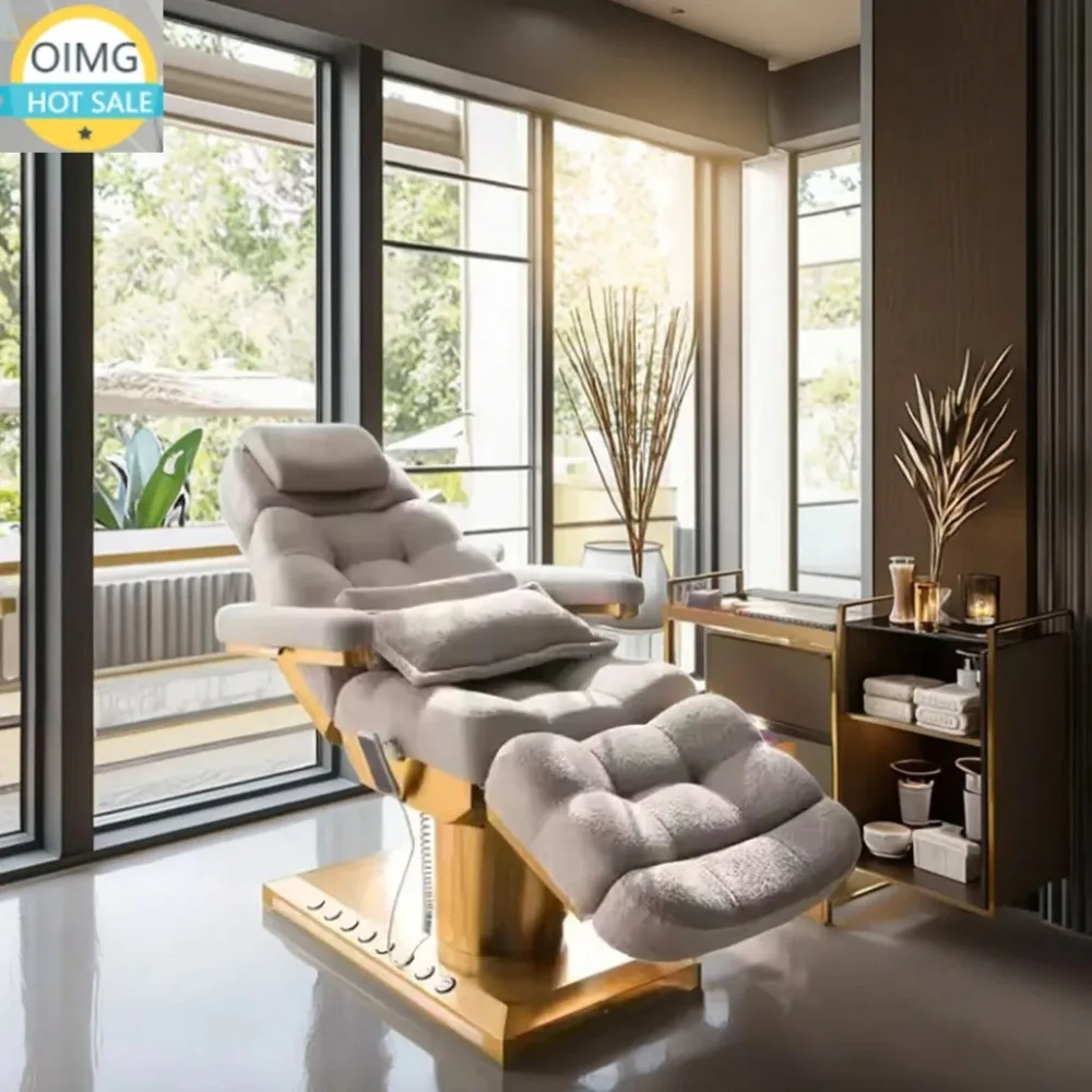 Modern Electric Lash Facial Bed for Beauty Salon Furniture Luxury Massage Tables & Beds Electric Vibrator Massage Bed