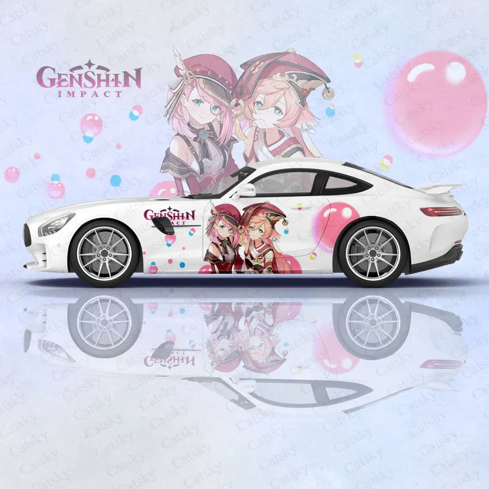 

Yanfei Genshin Impact Anime Girl Car Body Stickers Itasha Vinyl Car Side Decal Sticker Car Sticker Automotive Decor Film