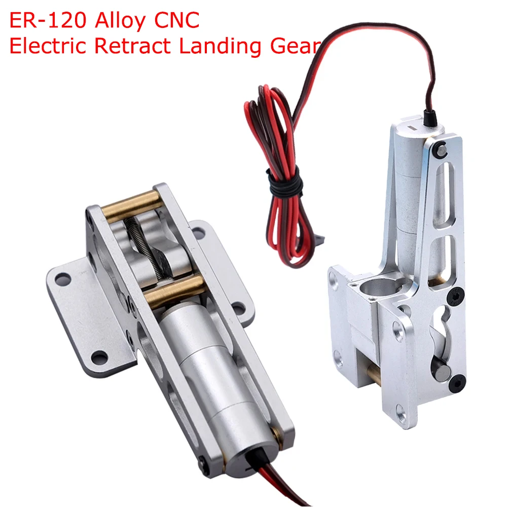 JP Hobby ER-120 Alloy CNC Electric Retract Landing Gear For 90-120mm Sized Jets RC Plane Model 7-8KG