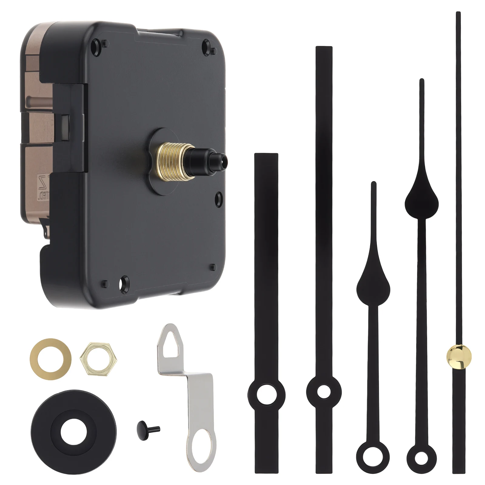 12888 14 mm Shaft 6mm Thread Length Clock Movement Mechanisms for Clock Repair / DIY, Quartz Clock Mechanism Replacement