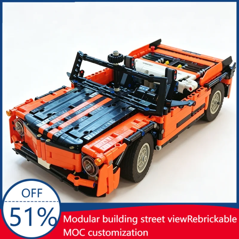 

1716pcs Urban Traffic Rusty Riders Amphibious Car Technic Model Custom Building Blocks Creative Educational Assembly Toy Gift