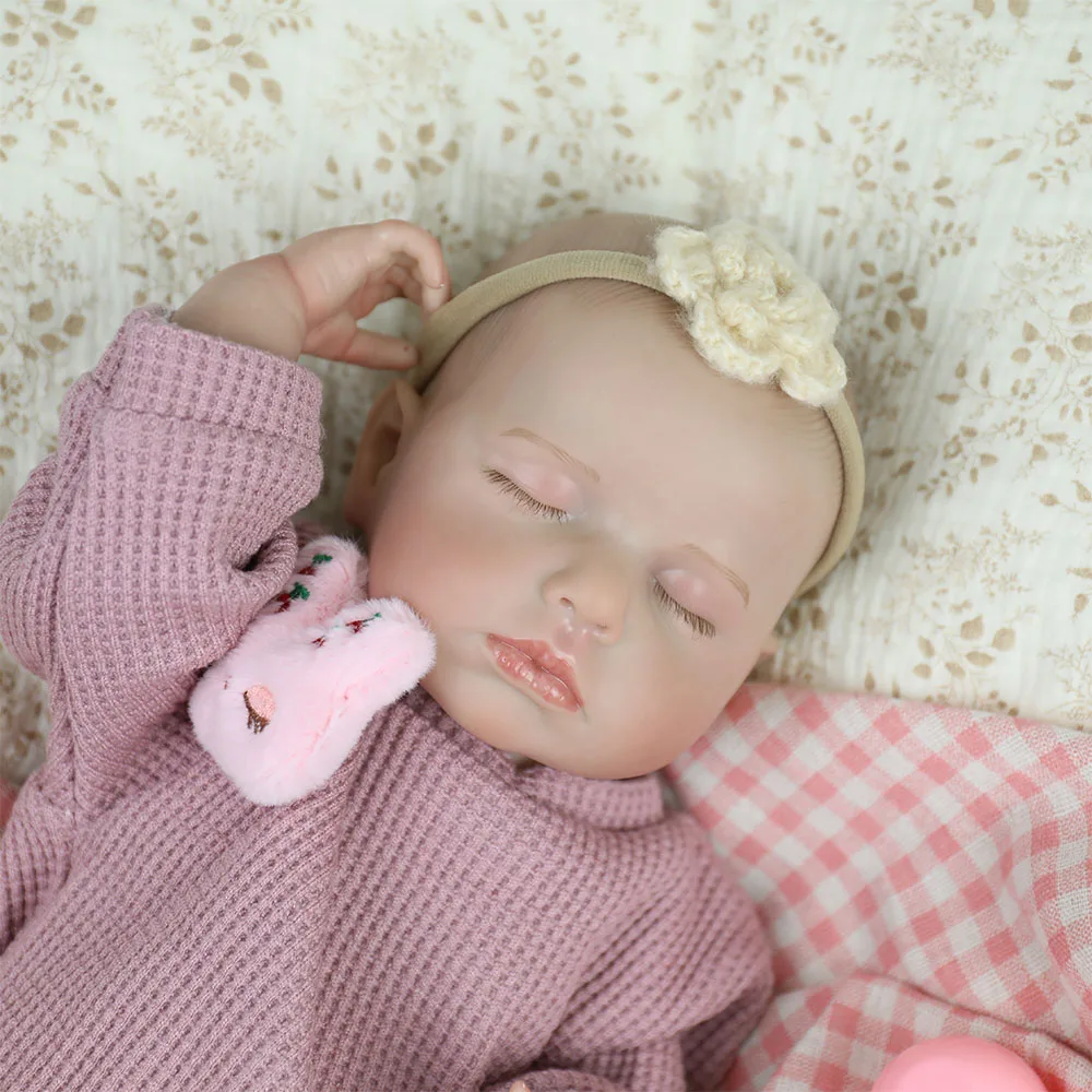18 polegada loulou corpo inteiro macio vinil menina artesanal 3d pele pintada cabelo realista bebe reborn boneca brinquedo realista boneca brinquedo presente