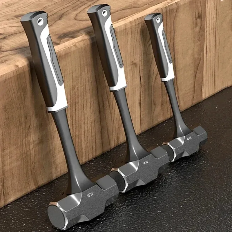 2LB-4LB Sledge Hammer Heavy  One-piece Forged Steel Brick Drilling Crack Hammers Building Construction Engineer Hand Tools