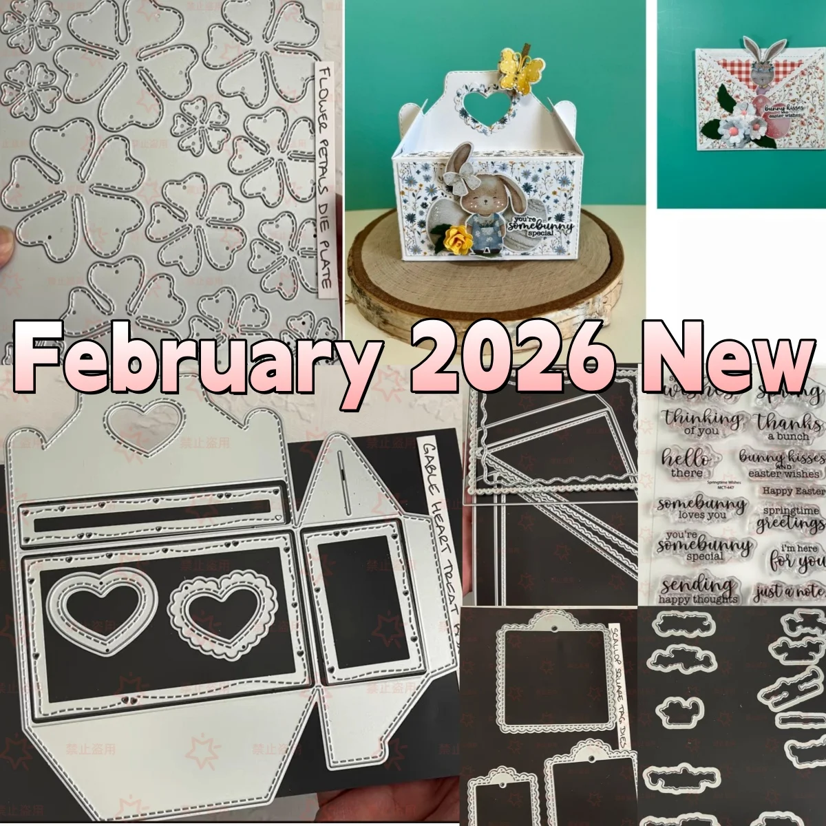 Flower Easter Spring Box Metal Cutting Dies Clear Stamps For DIY Decorating Scrapbook Paper Embossing Craft February 2026 New