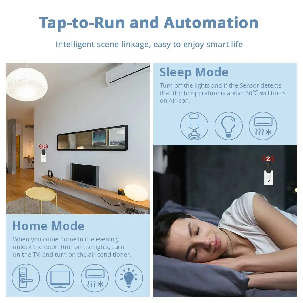 Mando a distancia infrarrojo inteligente Tuya Zigbee, mando a distancia Universal por infrarrojos para ventilador Air-con TV Box, Control por voz Alexa