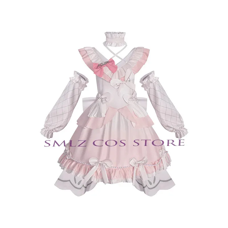 

AIAI 20252025 Megurine Косплей Аниме Лука Розовое Платье Лолиты Парики Комплект Девушка МикуS Юбка Горничной Наряд для Вечеринки Женщина Играть сгусток