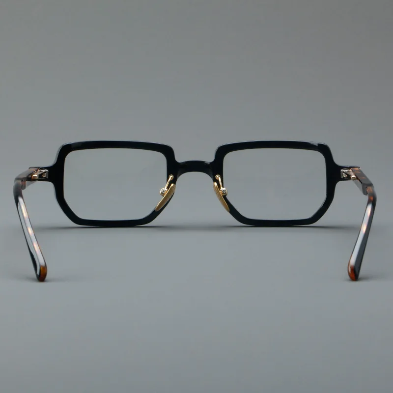 Designer Acetate Fiber Shaped Eyeglasses Fashion Retro Titanium Prescription Anti Blue Light Reading Glasses Frames