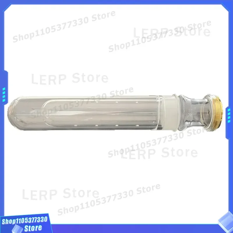 Transparent Glass Cigar Humidor Tube with Hygrometer for Moisture Maintenance and Seasoning Display Storage Case Cigar