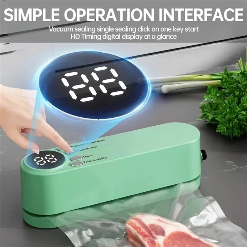 【RECOMMEND】 Máquina seladora a vácuo de plástico de qualidade alimentar, seladora de sacos a vácuo e sacos de rolo - Acessório de cozinha ideal A
