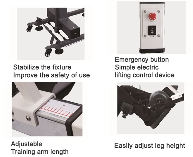 AKTIVER UND PASSIVER REHABILITATIONS-TRAINER-PRODUKTSERIE BEDSIDE FÜR UNTERE LINDSÄTIGE INTERVENTION IN DER REHABILITATION