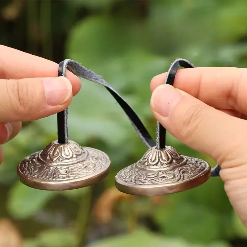 Медный звуковой колокольчик для медитации, звуковые исцеляющие колокольчики, тибетские профессиональные инструменты для йоги, ручные инструменты из Непала
