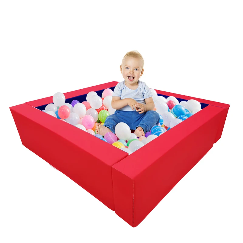 

Kids Soft Play Ball Pit with Ocean Balls Indoor Colorful Soft Play Ball Pools Indoor Playground for Kids PVC