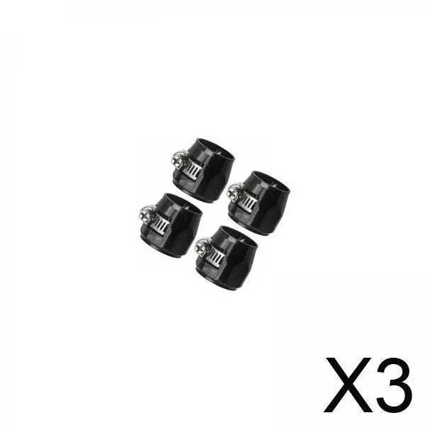 

Aluminum Alloy Hose Finisher Clamps Reinforced Hose Band Braided Fuel Pipe Coupling Fitting for Auto Oil Water Line