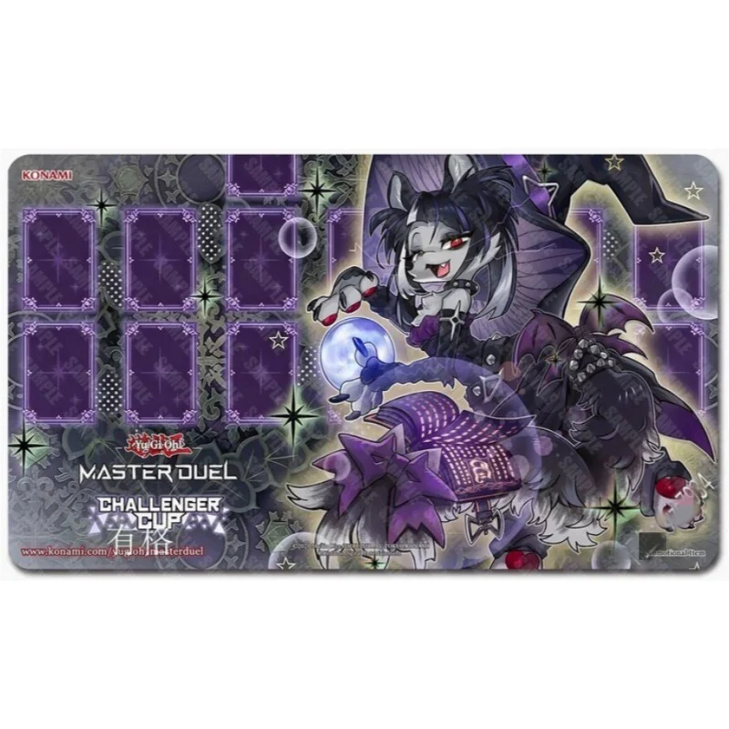 600x350mm Yu-Gi-Oh! Diy Master Duel Fan Playmat Fairy Tail-Wickat 2mmseam Edge TCG Single Rubber Board Game Card Mat Toy Gift