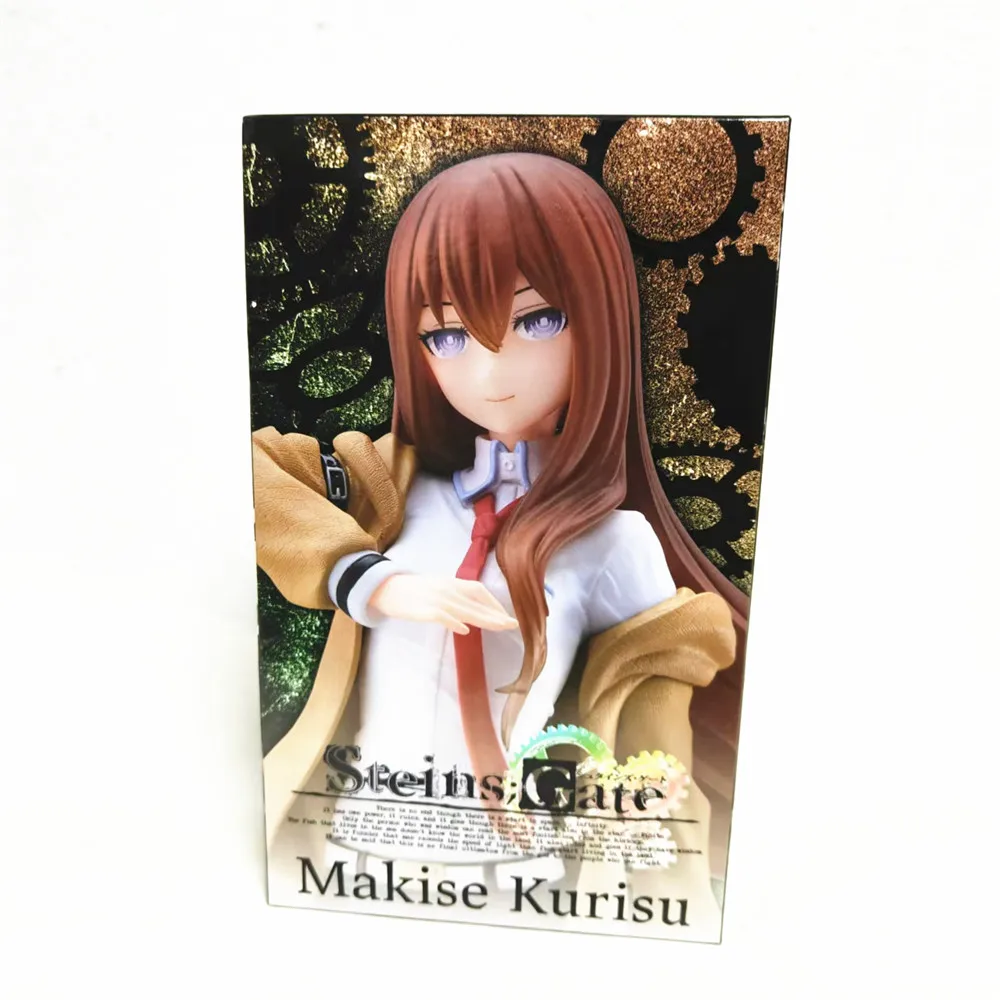 Original Taito Anime Steins Gate Makise Kurisu Christina Coreful Action Figurine Toys 180mm Model Figure