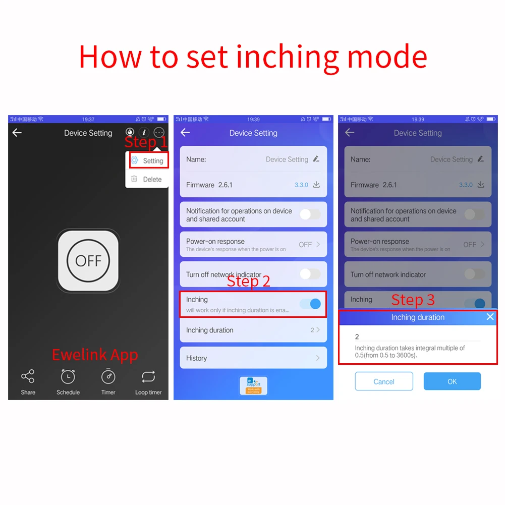 

DC12V/5-32V Wireless WiFi Smart Switch Inching/Self-Locking Module