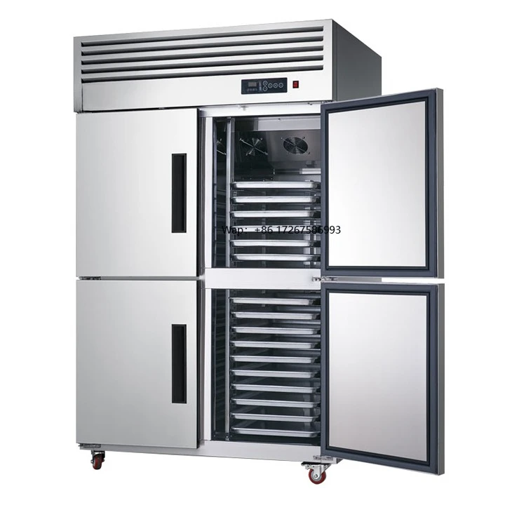

4 Doors Stainless Steel Industrial Upright Freezer Commercial Freezer Refrigerator for Restaurant