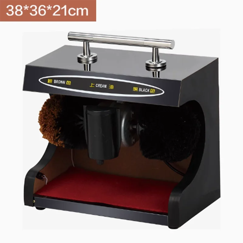 Fully automatic shoe shining machine, hotel shopping mall lobby advertising, infrared induction dual motor vertical shoe oil shi