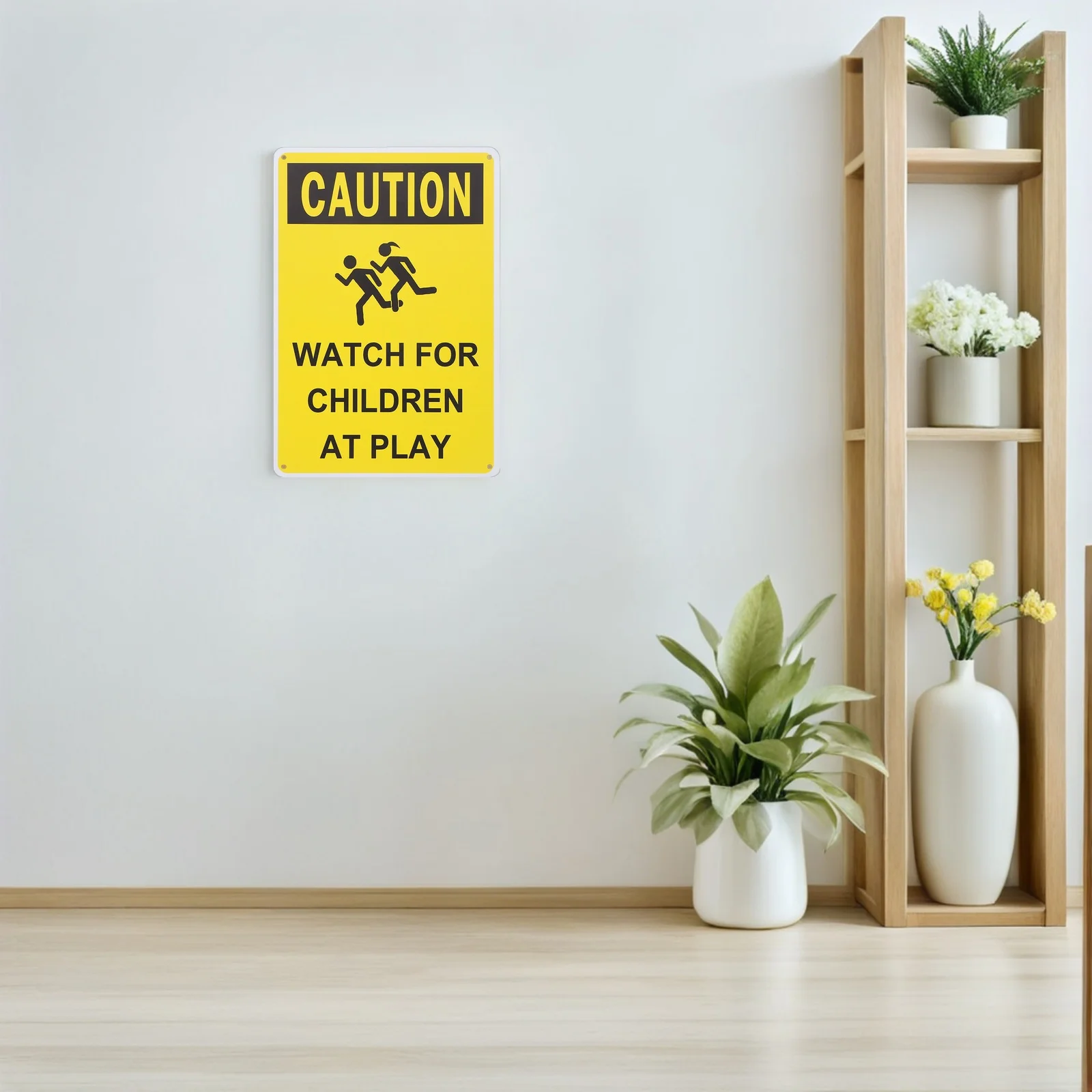 3 قطعة إشارات المرور تحذيرية معدنية بطيئة اللعب علامات السلامة للممرات حي المدارس الحدائق علامة تحذير #6