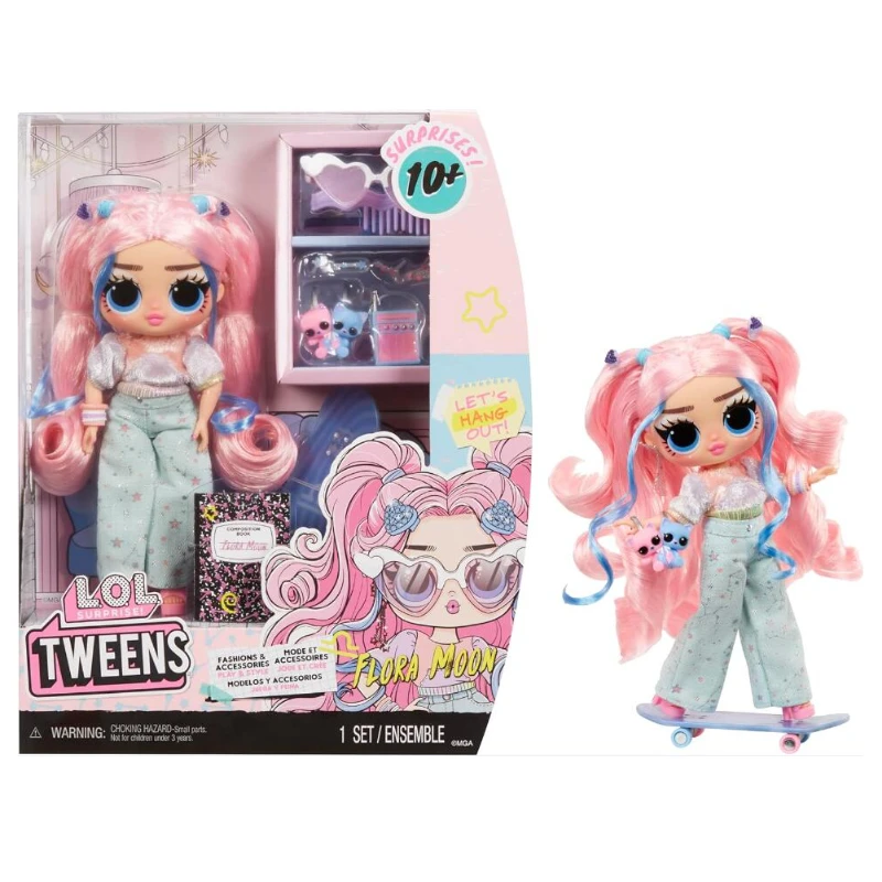 LOL Surprise Tweens Fashion Doll Flora Moon with 10+ Surprises and Fabulous Accessories Toys Girls Play House Holiday Gifts