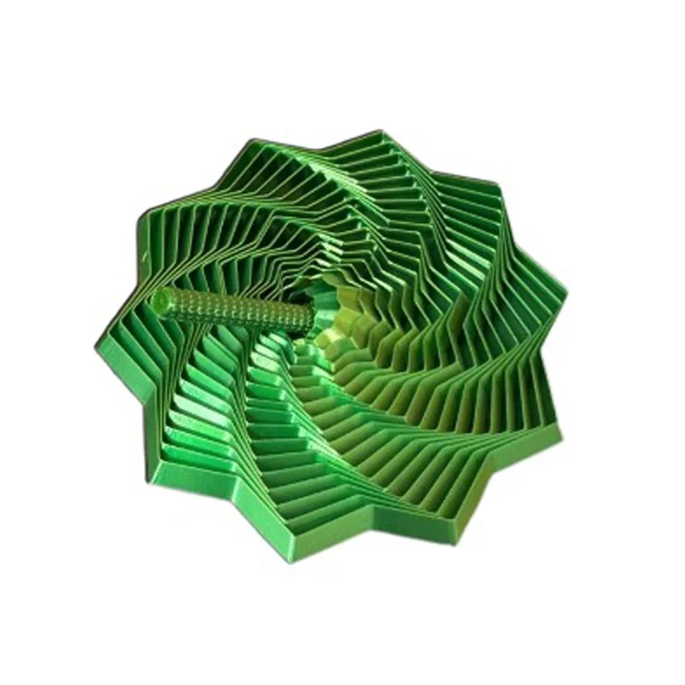 Expanded Sensory Fidget Star 3D Printed Whirling Spiral Fidget Toy Stress Relief with Handles Desktop Decompression Toys